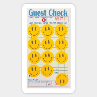 Guest Check Sticker